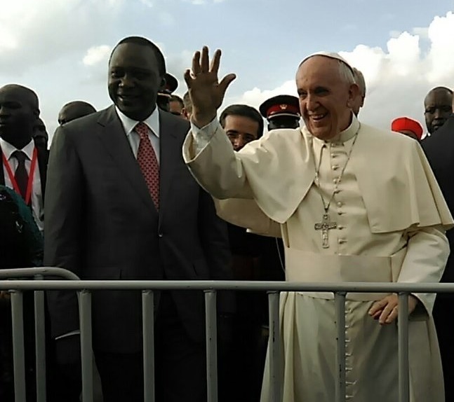 arrivo Papa in Kenya